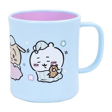 LiLFANT 可微波握把杯, 吉伊卡哇 藍色 + 紫色, 1個, 300ml