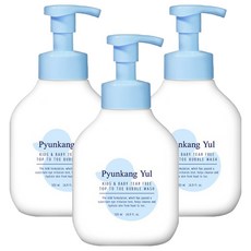 Pyunkang Yul 扁康率 嬰幼兒用不流淚從頭到腳泡泡沐浴露, 3個, 500ml