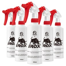 Clean Trouble Shooter IROX 雙重噴射噴霧瓶 500ml, 紅色, 5個