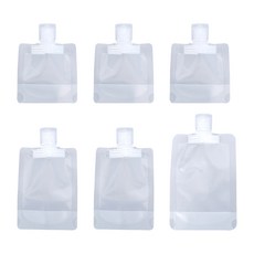 旅行外出用 沐浴乳 洗髮精 洗面乳 分裝袋 小巧輕便 輕松擠壓 可翻式蓋子, 1組