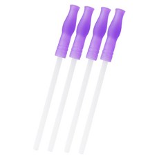 AGAFURA Magic系列吸管杯用矽膠替換吸管 2入組, 紫色, 2組