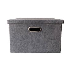 스케일 접이식 의류 및 다용도 물품 보관함 45L, 그레이, 1개