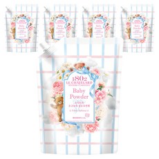 1802 LE CHATELARD 超濃縮纖維柔軟精 嬰兒爽身粉香 補充包, 1.5L, 5個