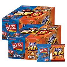 오리온 초코칩 45g x 6p + 미쯔 미니 42g x 6p, 초코칩 미쯔미니 세트, 2세트