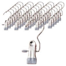 앞날창창 외집게 바지 치마 논슬립 옷걸이, 그레이, 40개