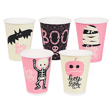 indi.k 萬聖節粉紅色派對杯5件組 25入, 4個