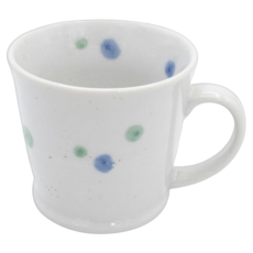 唐津彫十草系列 馬克杯 日本製 8.8 x 9.5cm, 咖啡色, 1個