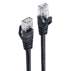 RASTO REC4 超高速 Cat6 傳輸網路線, 2m, 黑色, 1包