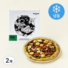 우주인피자 바질페스토 마스카포네 (냉동), 345g, 1개입, 2개