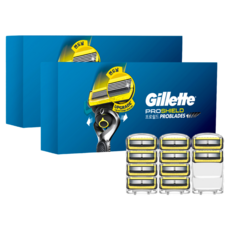 Gillette 吉列 2024 Pro Shield黃色刮鬍刀片, 10片, 2個
