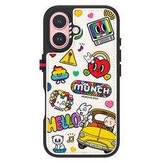 모란카노 뭉크 시크릿 카드포켓 가죽 아이코닉 디자인 휴대폰 케이스