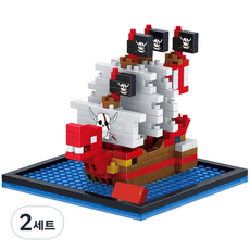 해적선5 나노블럭 304p, 혼합 색상, 2세트