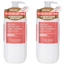 Millobe 啤酒酵母強健髮根護髮乳 水果花香, 2瓶, 500ml