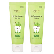 Orgabebe 嬰幼兒用高含氟1450ppm牙膏 蘋果口味, 2個, 100g