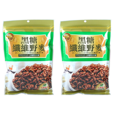 達人傳家 黑糖纖維野麥, 2個, 210g