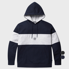 폴햄 남성용 그래픽 플리스 블록 후드티