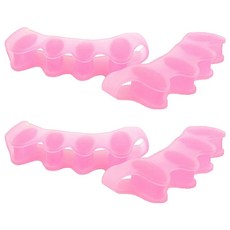 buyme 발가락 실리콘 밴드 좌우 세트 핑크, 2세트