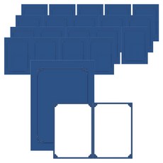 友進 素面插入式紙質獎狀夾 350g 22.8 x 31.5 cm, 20入, 藍色