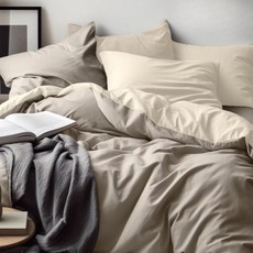 MACARON-P-X 150 × 200cm 親膚磨毛 雙人床笠, 燕麥拿鐵