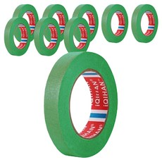 iQIHAN 彩色紙膠帶 15mm x 15m, 9個, 綠色