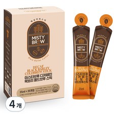 미스티브루 디카페인 흑보리 콜드브루 스틱, 25ml, 20개입, 4개