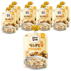 아이꼬야 맘스쿠킹 이유식 9개월부터, 100g, 10개, 전복 + 표고버섯 혼합맛
