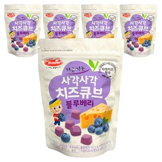 Bebest 初嚐香脆起司方塊, 藍莓, 16g, 5個