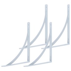 E.T.SHOP 半月形置物架 大型 2入組, 白色, 2個