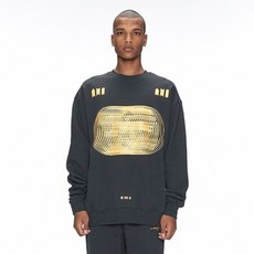 남성용 크러쉬드 로고 스웻 셔츠