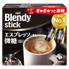 AGF Blendy 義式濃縮咖啡風味即溶飲品 微糖, 5.8g, 24包, 1盒