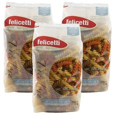 felicetti 3色螺旋麵, 500g, 3個