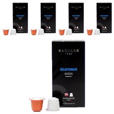 CARRARO Nespresso咖啡機適用Black Line低咖啡因膠囊, 5.2g, 10顆, 5盒