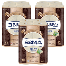 Kleenex 舒潔 竹護理 3層 天然紙漿 高級捲筒衛生紙, 12入, 25m, 3個