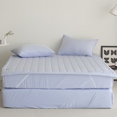 누비지오 국내제조 스르륵 알러지케어 침대패드, 소다