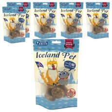 Icelandpet 冰島伙伴 小顆粒 原肉乾鮮一口酥 白身魚+龍蝦 100g, 6包, 原肉