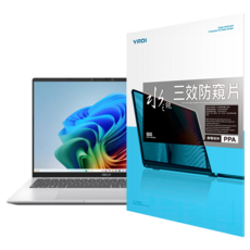 YADI 亞第 靜電吸附水之鏡防窺片 PF4PPA-W160 ASUS Vivobook 16 X1607QA 專用 16:10, 透明, 1片
