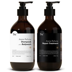 Su Organic 香氛洗髮精 1050ml+護髮素 1050ml組 棉花麝香, 1組