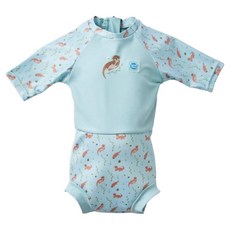 Splash About Happy Nappy Sunsuit 抗UV連身版游泳尿布褲 頑皮水獺, XL, 1件