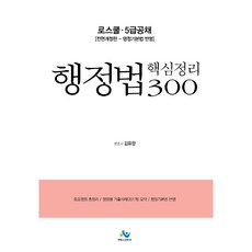 행정법 핵심정리 300(5급공채):로스쿨 5급공채, 윌비스, 9791166181092, 김유향