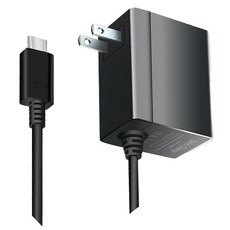 Switch 任天堂 原廠周邊 AC變壓器/充電器, 黑色, 1個, 單一商品