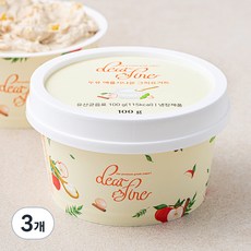 디어파인 두유 애플시나몬 그릭요거트, 100g, 1개입, 3개