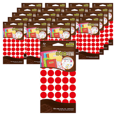 레이테크 인덱스 분류용 라벨 견출지 20-C302 R 적색, 20개