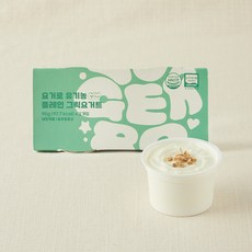 요거로 유기가공식품 인증 플레인 그릭요거트, 90g, 2개