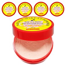 3W클리닉 내추럴 메이크업 파우더 30g, 23호 내추럴베이지, 5개