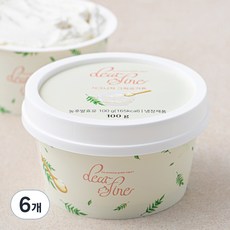 디어파인 시그니처 그릭요거트, 100g, 1개입, 6개