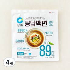 청정원 콩담백면 멸치국수 4인분, 808g, 4개