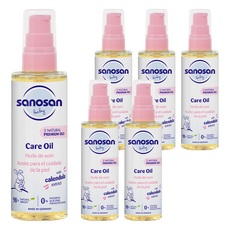 사노산 베이비 케어오일, 6개, 100ml