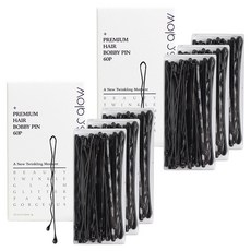 gloss&glow 波浪髮夾 20支, 黑色, 6盒