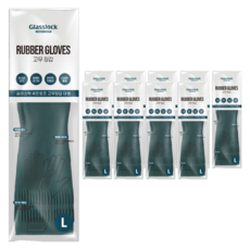 글라스락 셰프토프 고무장갑 양손세트, 딥그린, 대(L), 2세트