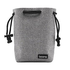 baona 包納 牛津布 鏡頭收納包 圓形 大號 灰色, 1個, 488206638219271